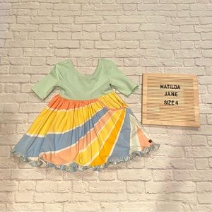 Matilda Jane Sunshine Twirl Dress Girl Size 4